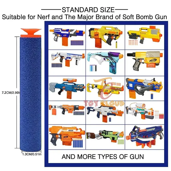 Sticky_Head_Hot_Fire_Gun_Bullet_Soft_Foam_Dart_for_Nerf_N-Stike_Elite_Gun_(Refill_Pack_40_Pcs,_Multicolour)