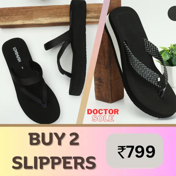 Lovehush Combo of 2 Ortho Soft Slippers For Women Price in India Buy Lovehush Combo of 2 Ortho Soft Slippers For Women online at undefined