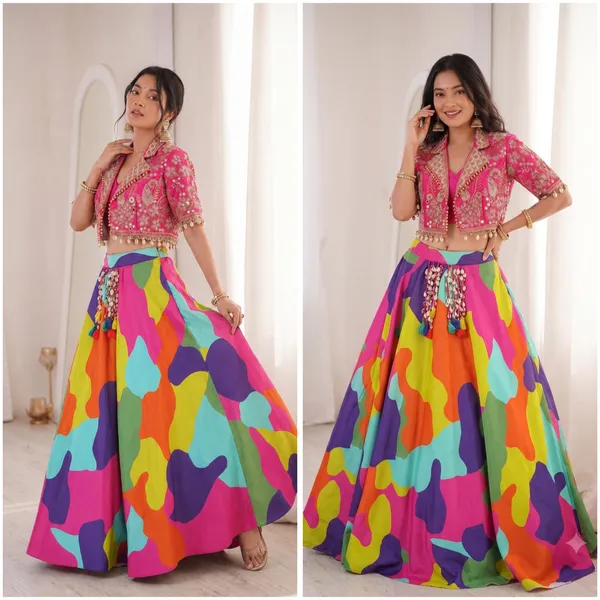 New_Super_Embroidery_Coding_Work__Lehenga_Choli