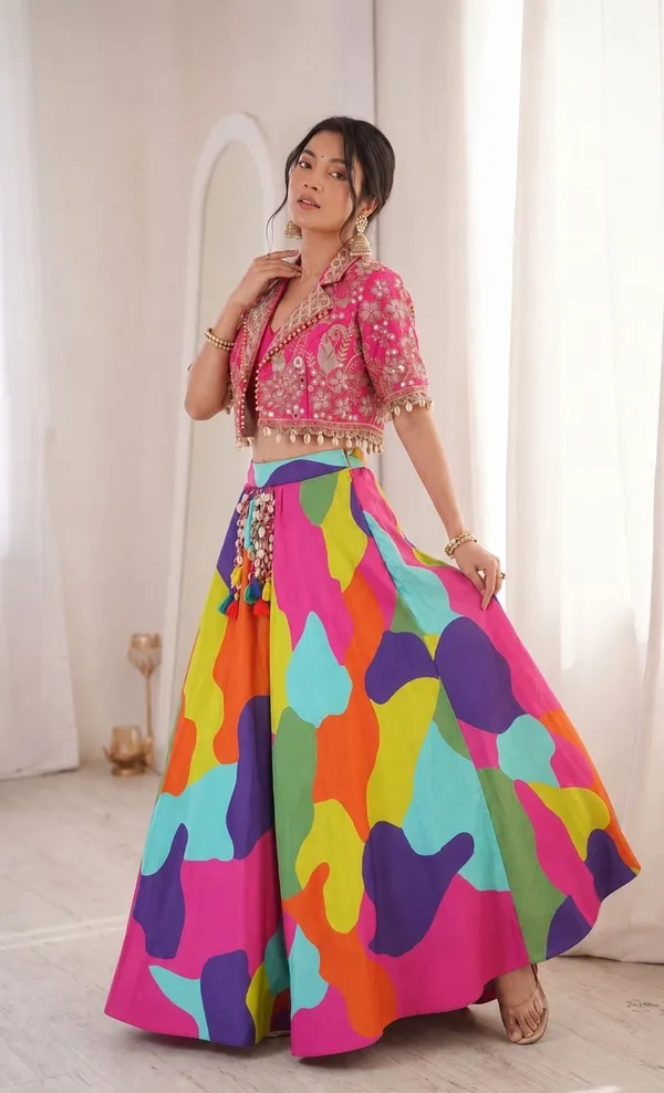 New_Super_Embroidery_Coding_Work__Lehenga_Choli