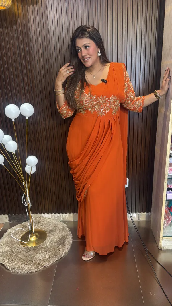 New_Super_Trending_Embroidery_Cording_Work__Gown_Saree