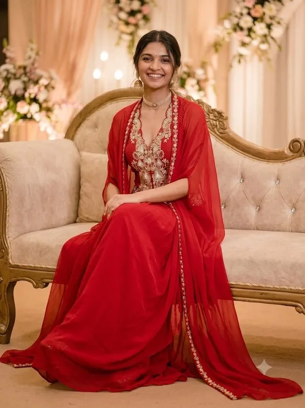 New_Super_Trending_Party_Wear_Shrug_With_Sarara