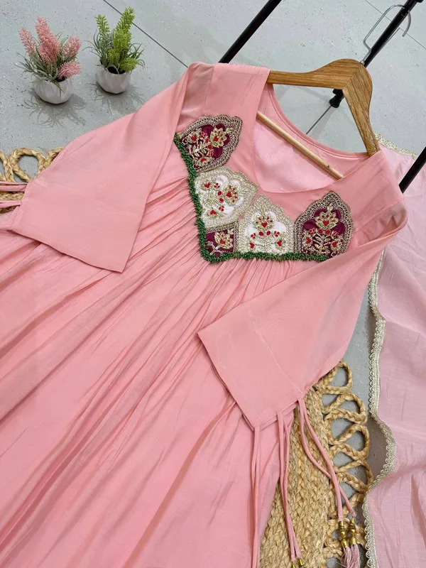 This_Festival_Season_Wear_Our_Beautiful_Hand_Work_Outfit_Sequence_Embroidered_Gown_,_Pant_With_Dupatta