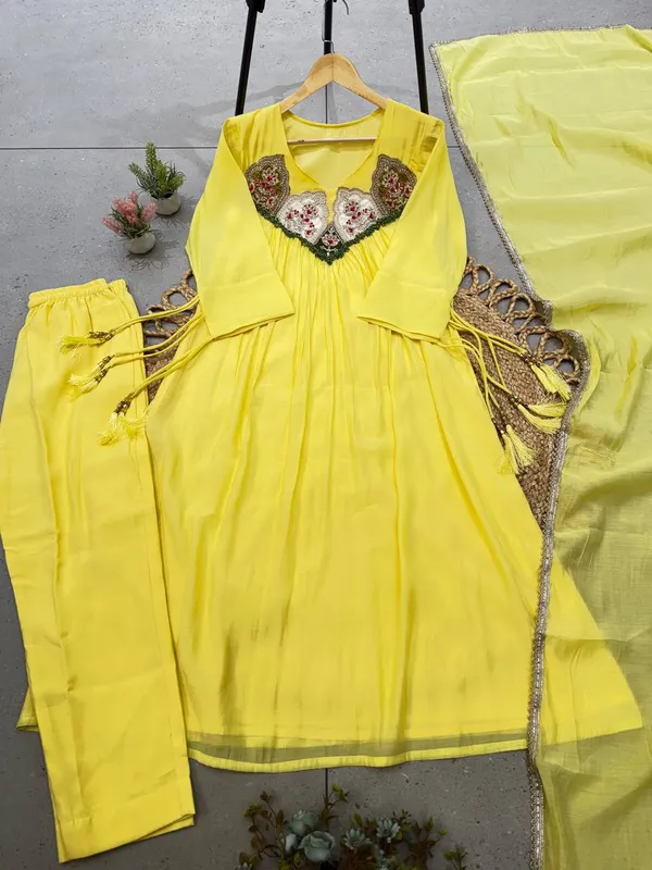 This_Festival_Season_Wear_Our_Beautiful_Hand_Work_Outfit_Sequence_Embroidered_Gown_,_Pant_With_Dupatta