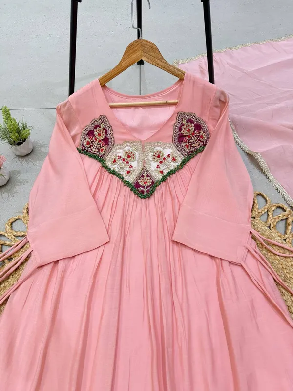 This_Festival_Season_Wear_Our_Beautiful_Hand_Work_Outfit_Sequence_Embroidered_Gown_,_Pant_With_Dupatta