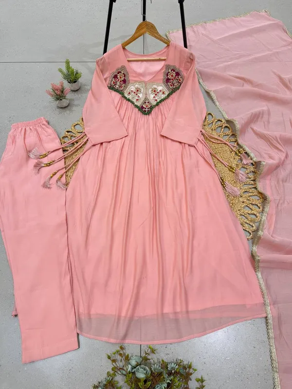 This_Festival_Season_Wear_Our_Beautiful_Hand_Work_Outfit_Sequence_Embroidered_Gown_,_Pant_With_Dupatta