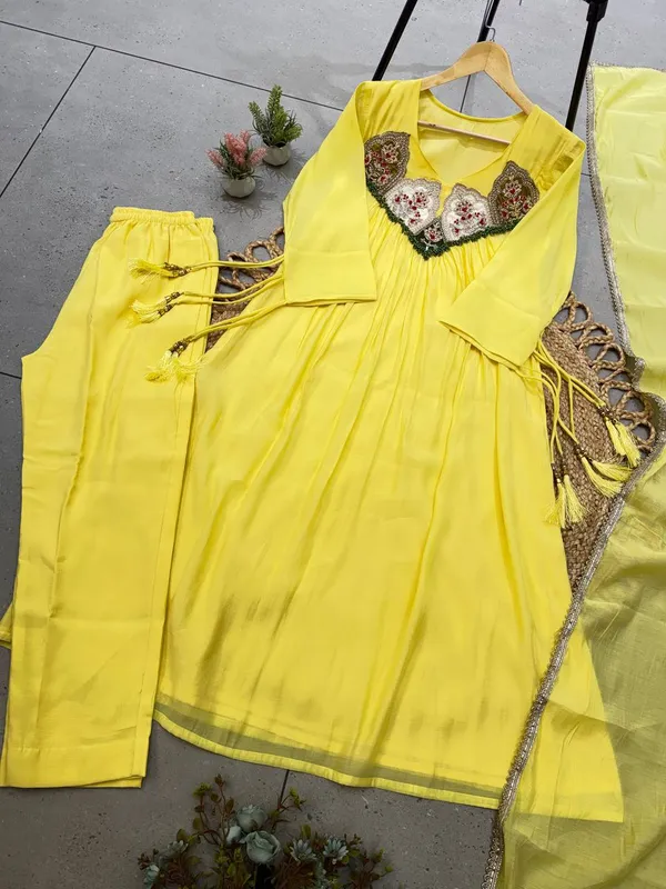 This_Festival_Season_Wear_Our_Beautiful_Hand_Work_Outfit_Sequence_Embroidered_Gown_,_Pant_With_Dupatta