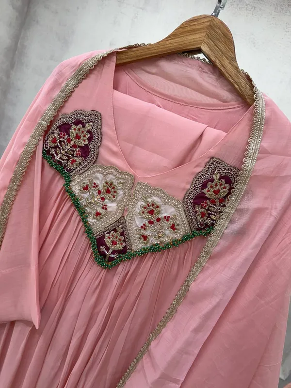 This_Festival_Season_Wear_Our_Beautiful_Hand_Work_Outfit_Sequence_Embroidered_Gown_,_Pant_With_Dupatta