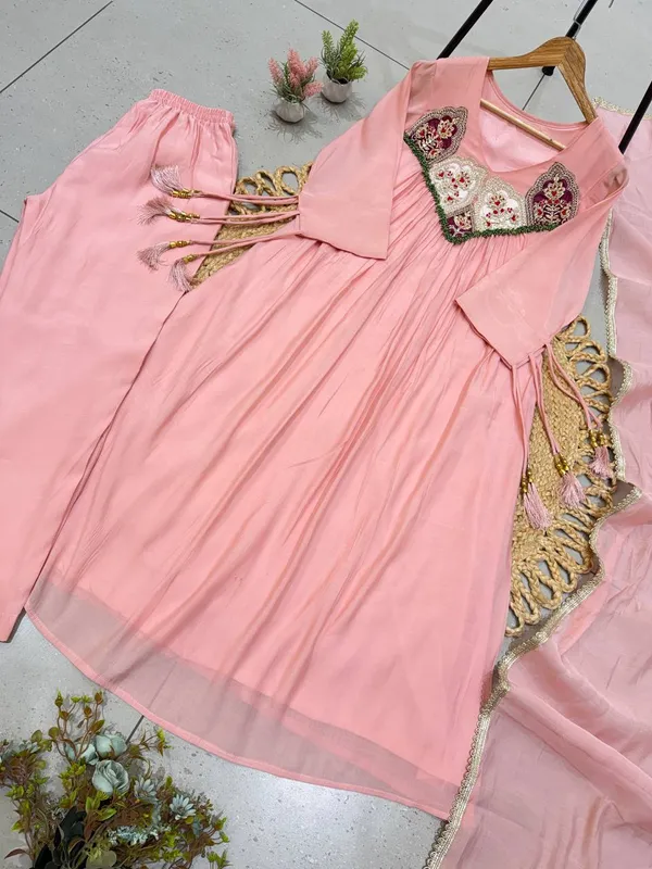 This_Festival_Season_Wear_Our_Beautiful_Hand_Work_Outfit_Sequence_Embroidered_Gown_,_Pant_With_Dupatta