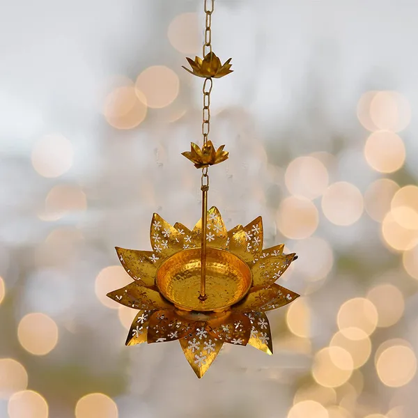 Gold_Leafing_Hanging_Urli_with_Leafs_On_The_Edges_Cum_Anjali_Diya_in_Gold_Leafing,_Decorative_Hanging_Urli,_House_Warming_Gifts_New_Home_by