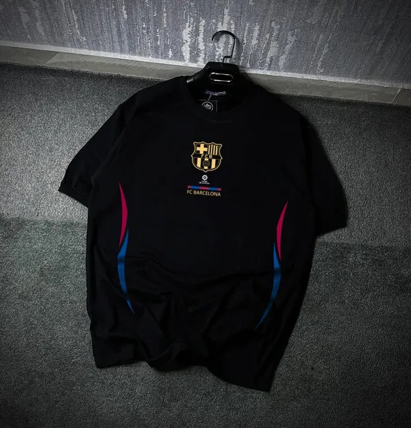 Barcelona_Black_T_Shirt_[Blue_&_Red_Colors]