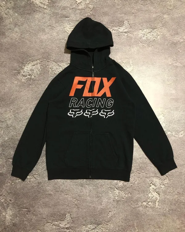 FOX_Racing_Hoodie_[Orange_Logo]