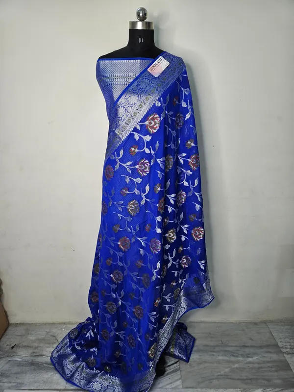 Alfi_Jungla_Faux_Georgette_Royal_Blue_Colour_banarasi_saree