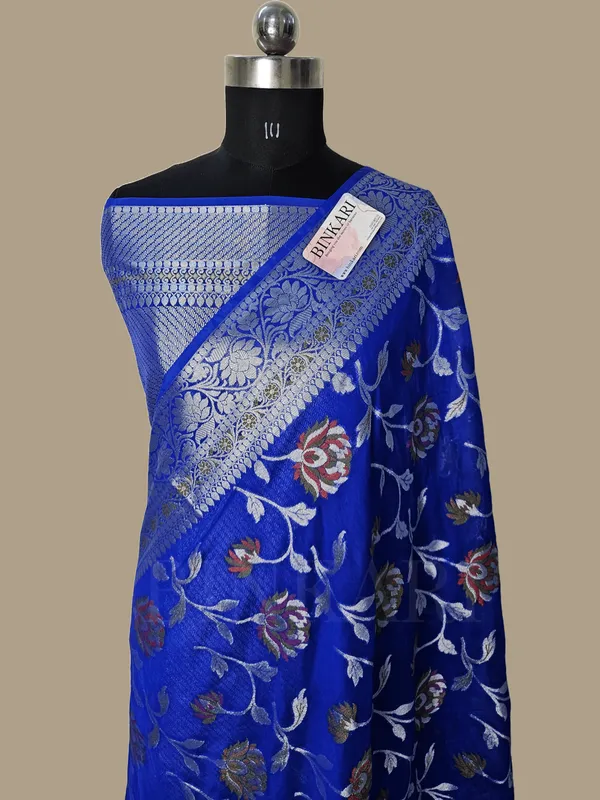 Alfi_Jungla_Faux_Georgette_Royal_Blue_Colour_banarasi_saree