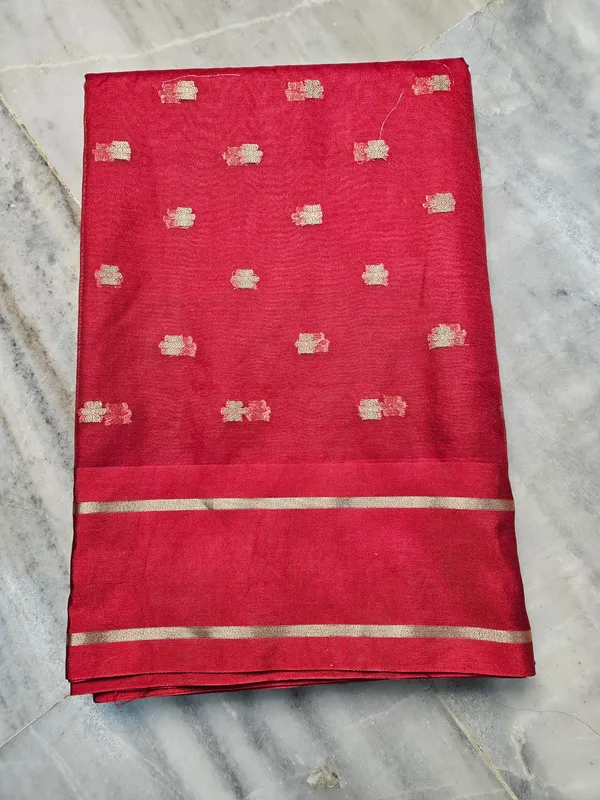 faux_organza_buti_banarasi_saree_in_red