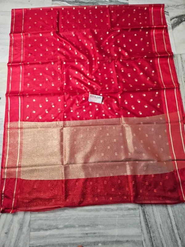 faux_organza_buti_banarasi_saree_in_red
