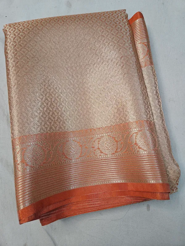 faux_tissue_orange_glass_weaving_banarasi_saree
