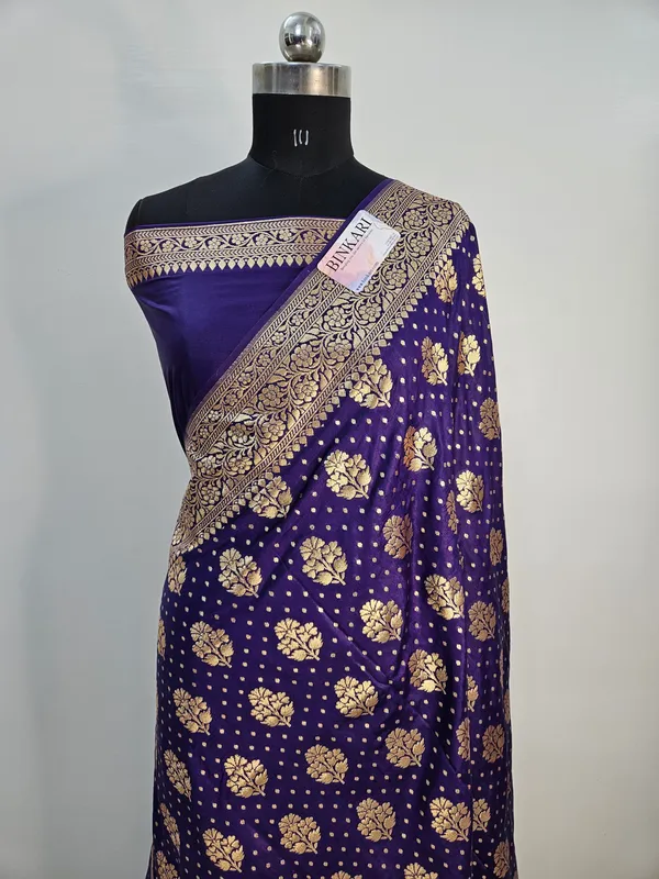 faux_dupion_blend_banarasi_buti_buta_weaving_saree_in_purple-blue_shade