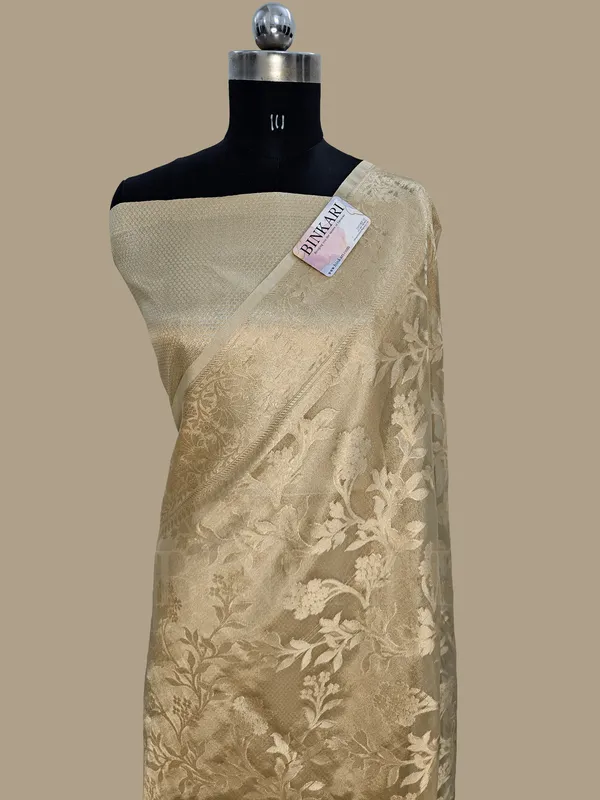 Faux_Tissue_Floral_Latar_Weaving_Banarasi