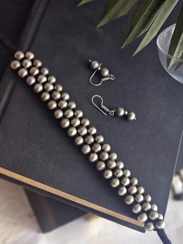 Oxidised_choker_necklace_set