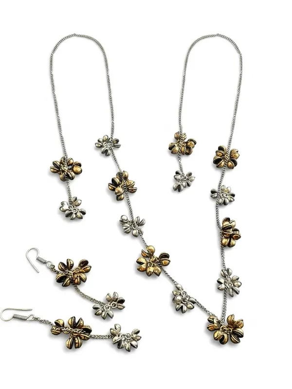 Looma_Dual_Tone_Scarf_Style_Necklace_Set
