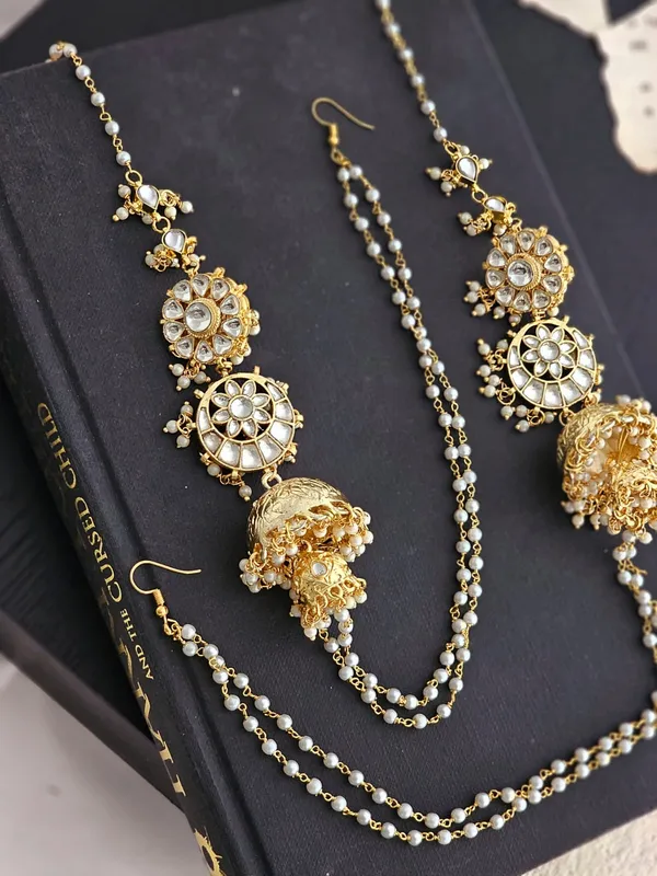 Zyara_Pachi_Kundan_Earchain