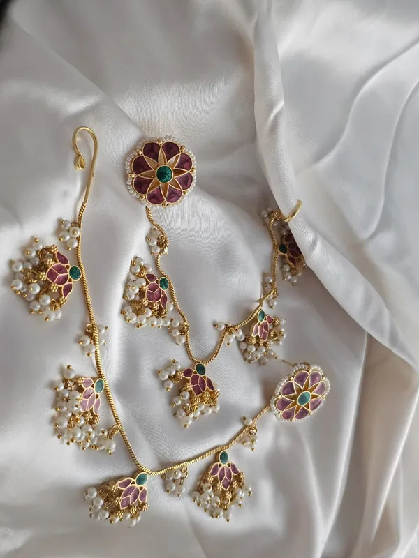 Rajphool_Meenakari_Stud_Earchain