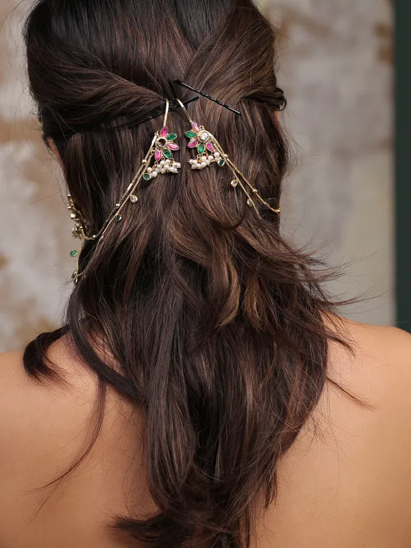 Elara_Petal_Kundan_Earchain
