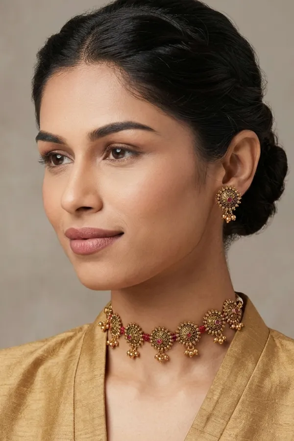 Gold-Toned_Grace_Floral_Choker_Set_with_Pearl_Beads