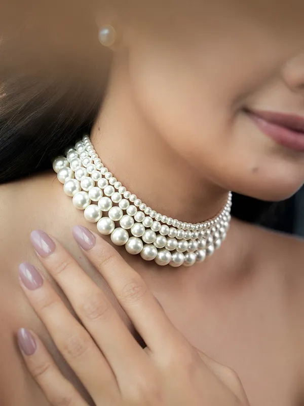 Multi-Layered_Semi-Precious_Pearl_Choker