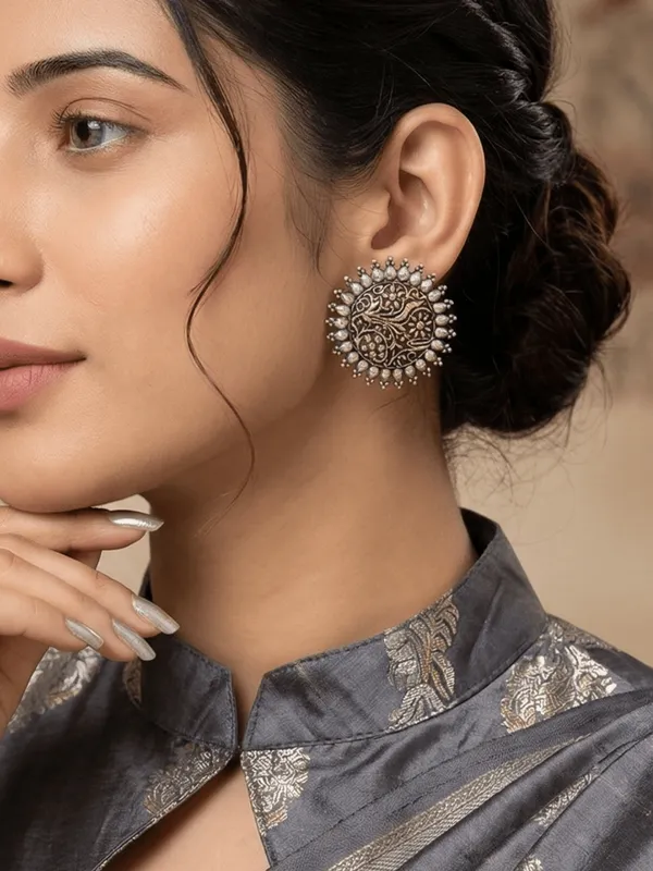 Dual-Tone_Circular_Stud_Earrings