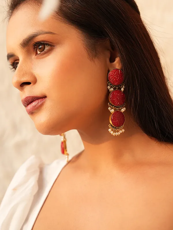 Red_Monalisa_Stone_Drop_Earrings
