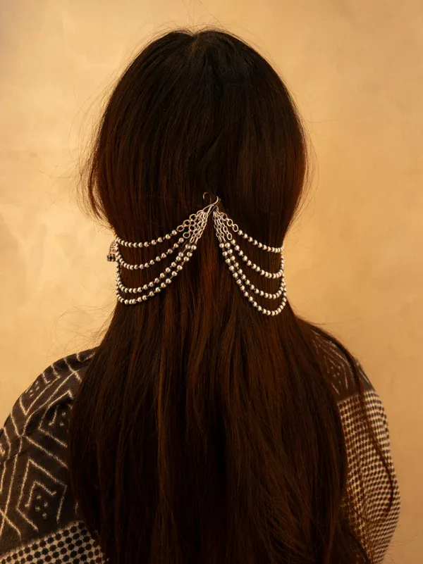 Silver_Aura_Jhumka_Earchain