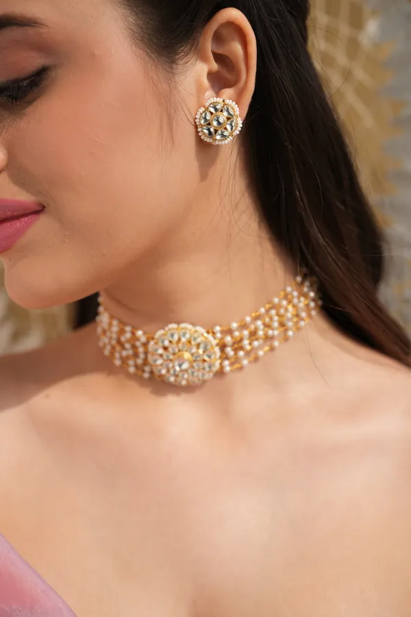 Talia_Multi-Strand_Kundan_Flower_Choker_Set