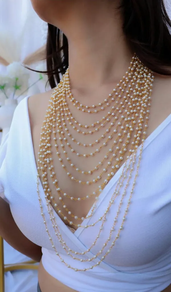 Riva_Layered_Semi-Precious_Pearl_and_Gold-Toned_Brass_Necklace
