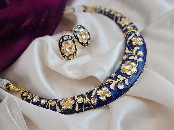 Blue_Velvet_Bloom_Necklace_Set_(Making_time_15_days)