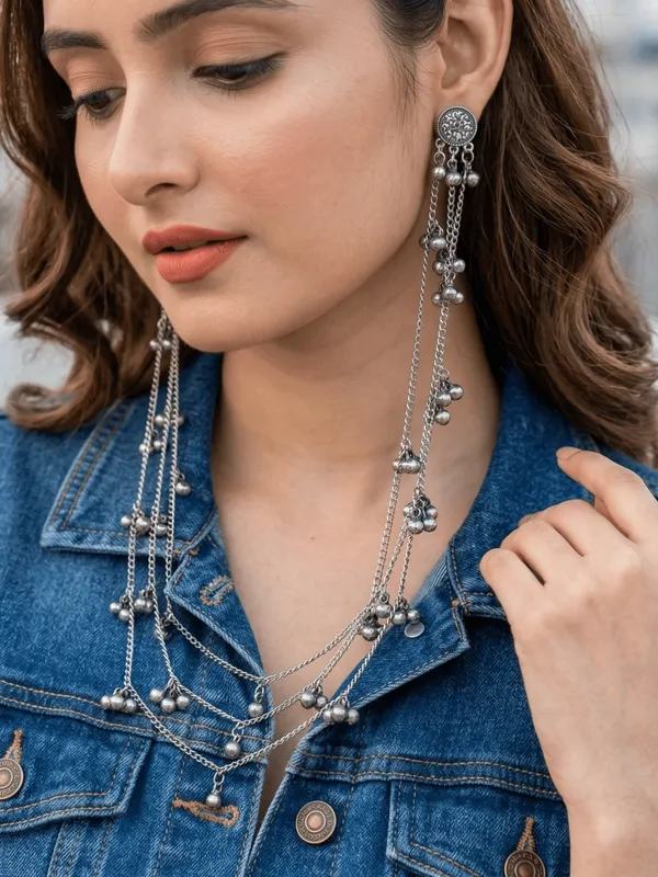 German_silver_unique_design_earring_necklace
