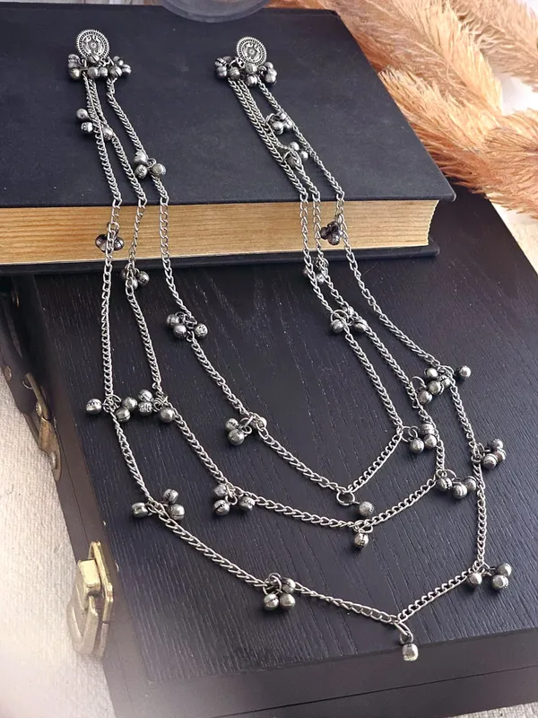 German_silver_unique_design_earring_necklace
