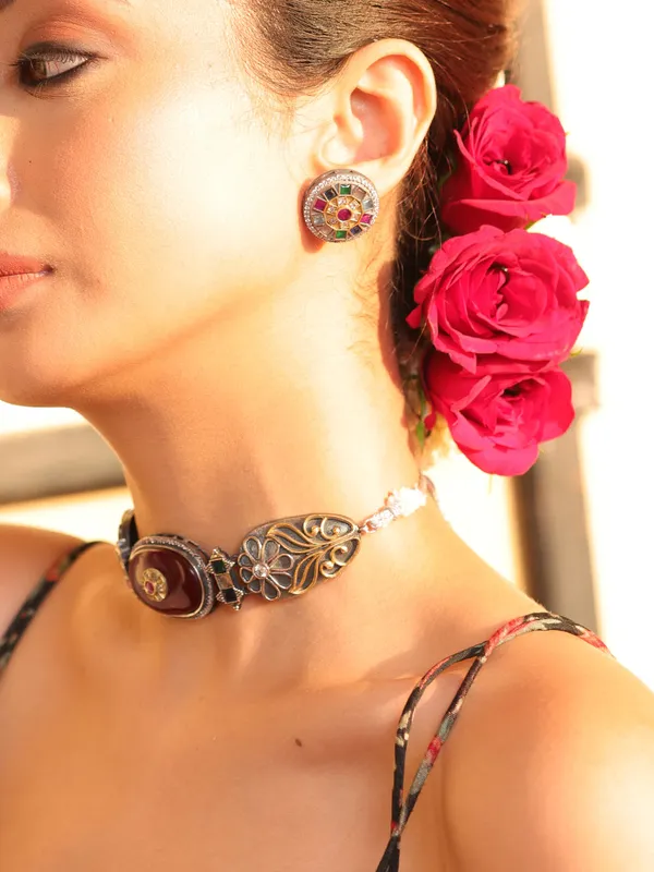 Crimson_Crown_Enamel_Choker_Set