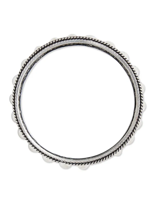 Dewdrop_Silver_Bangle_