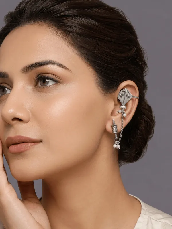 German_Silver_Kite_Quirky_Earcuffs