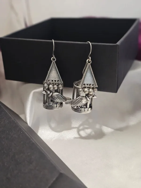 German_silver_Drop_earring