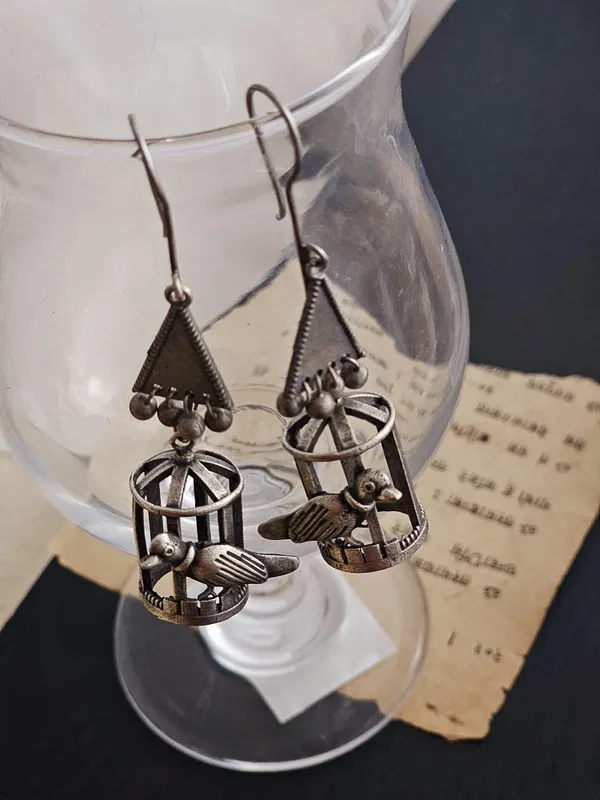 German_silver_Drop_earring