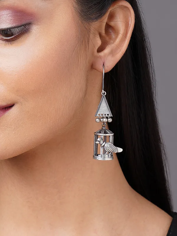 German_silver_Drop_earring