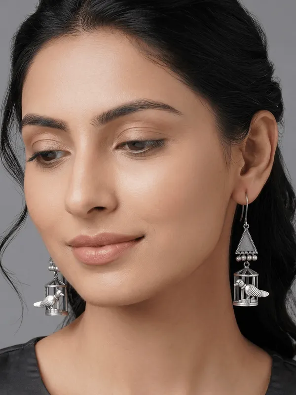German_silver_Drop_earring
