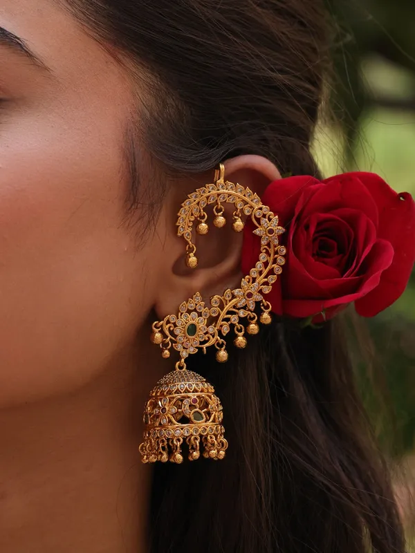 Gilded_Karnaphool_Ghungroo_Jhumka