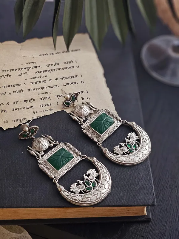 German_silver_dangler_earring