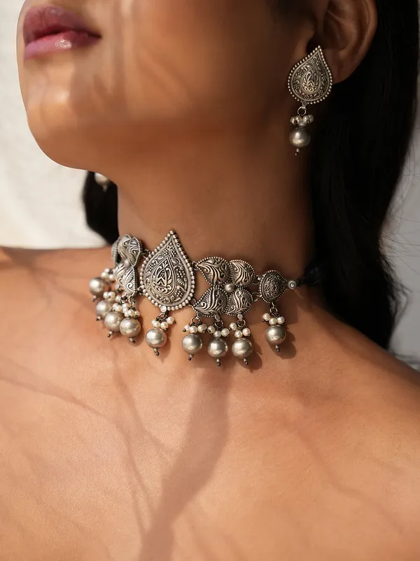 Vanya_German_Silver_Choker_Set