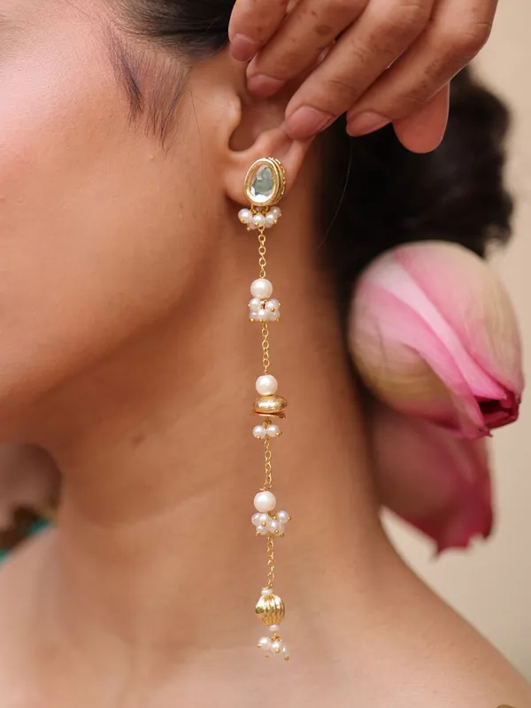 Kundan_Pearl_Drape_Earrings