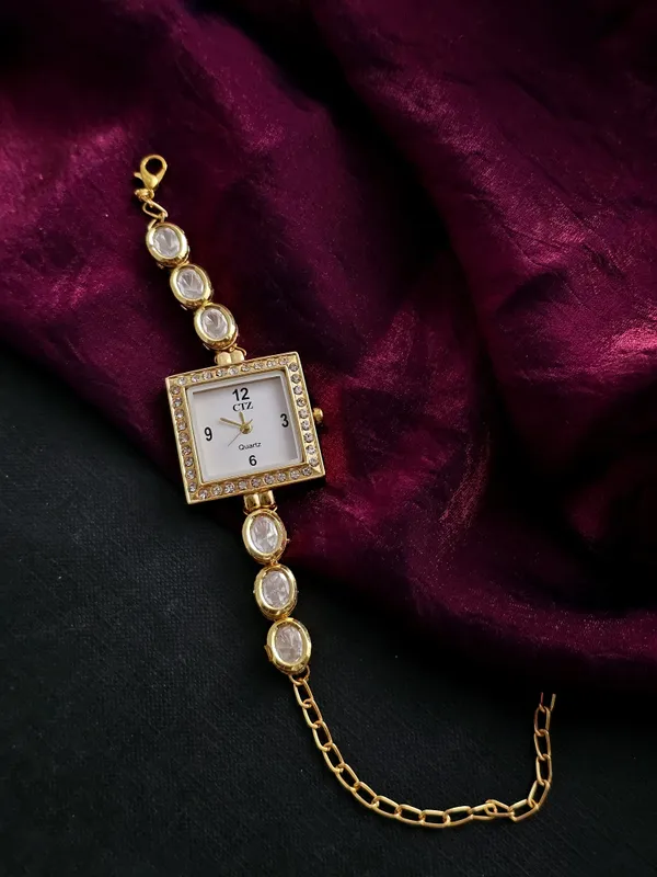 Kundan_Radiance_Square_Dial_Watch